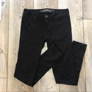 AE Black Super Stretch Jegging Size 4